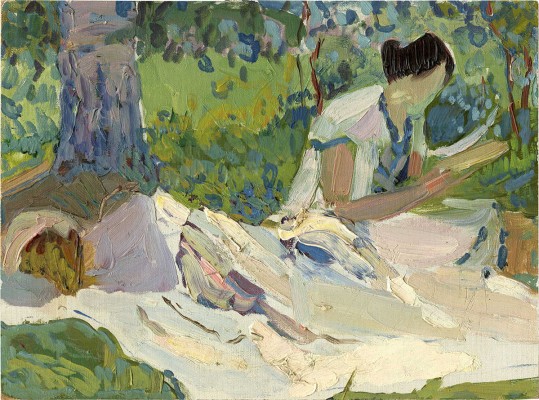 Альберти Пётр Филиппович. Читающая книгу